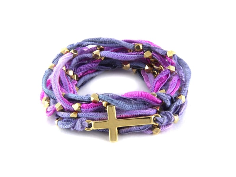 ETTIKA／AMIELY BRACELET IN PURPLE ASH