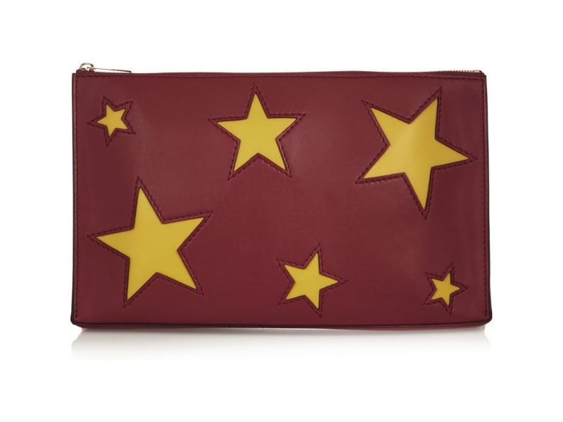 STELLA MCCARTNEY／CUTOUT FAUX LEATHER CLUTCH