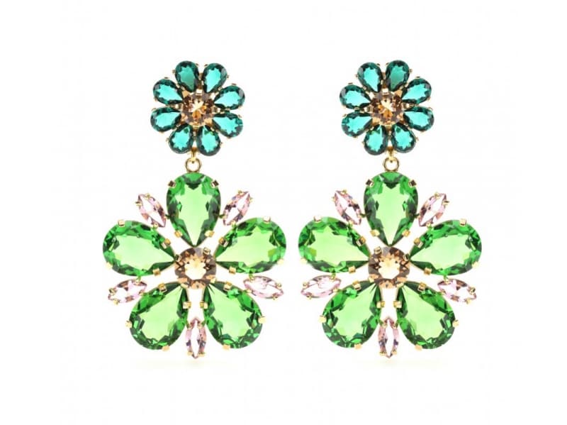 DOLCE & GABBANA/EMBELLISHED CLIP-ON EARRINGS