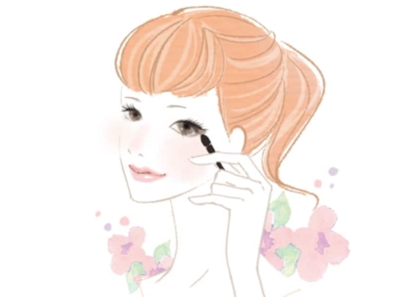 一重まぶたに濃い色のアイシャドウを入れるには?