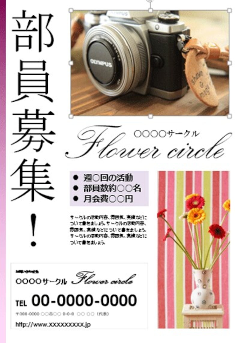 写真の位置やサイズはそのままで、写真だけを丸ごと入れ替えられた。