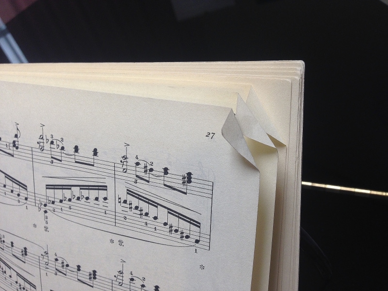 楽譜の写真