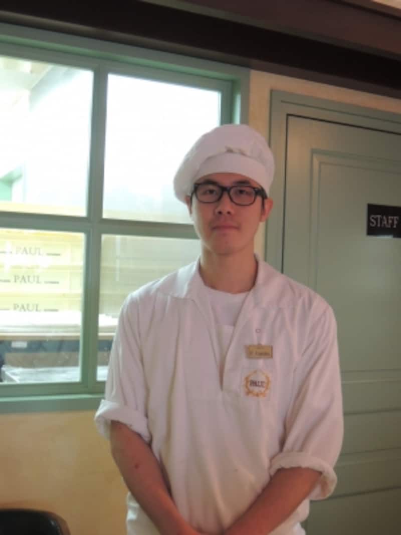 ブーランジェで店長の日馬大志さん