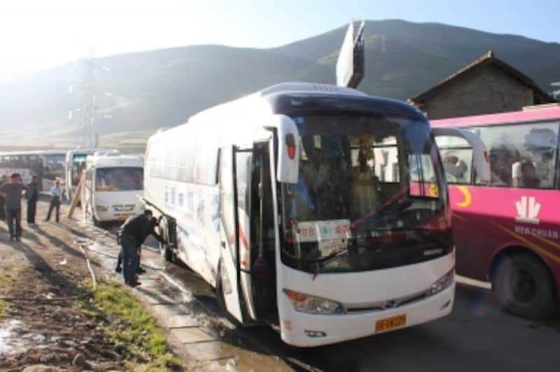 四川の長距離バス