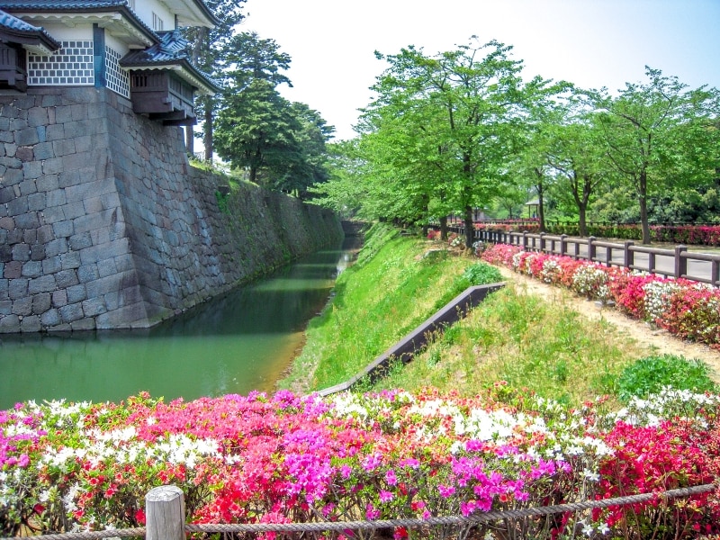 菱櫓と内堀@金沢城公園