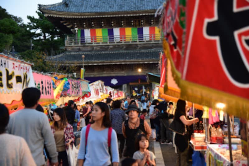 光明寺の「十夜法要」の夜店