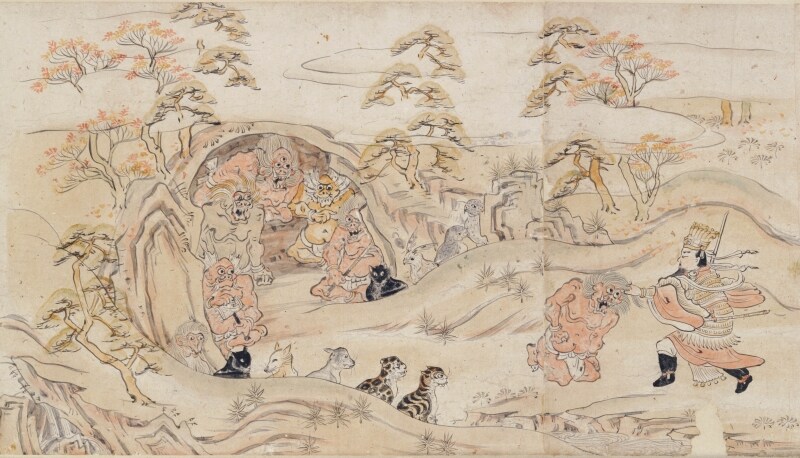 重要文化財undefined十二(じゅうに)因縁(いんねん)絵巻(えまき)(部分)undefined日本・鎌倉時代undefined13世紀undefined根津美術館蔵