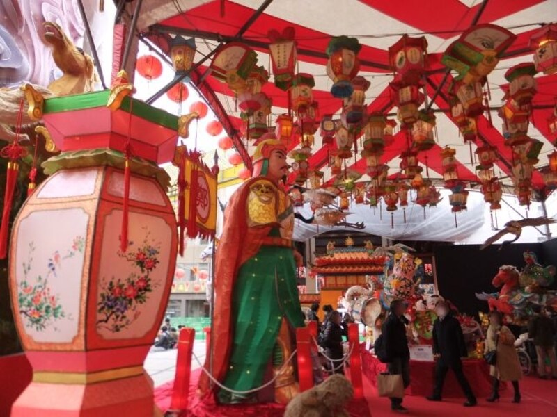 長崎ランタンフェスティバル/新地中華街会場/湊公園のランタンのオブジェ(2)