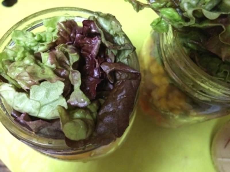 メイソンジャーサラダの作り方