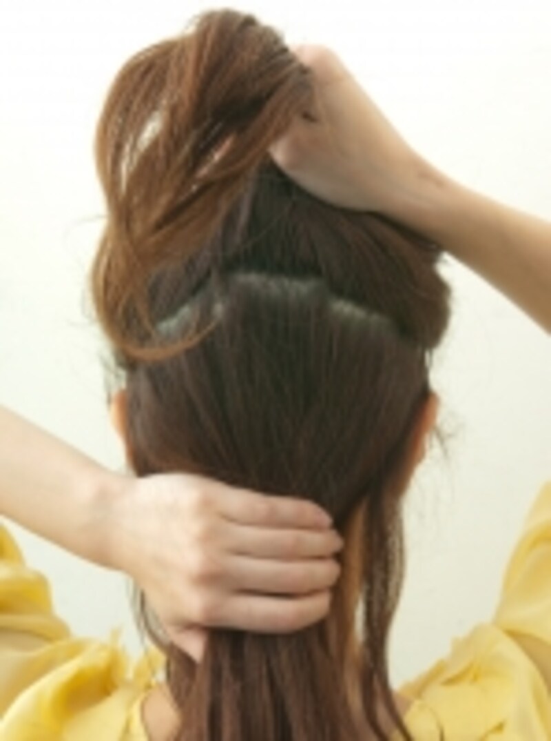 簡単フェミニンアップスタイル ヘアアレンジ All About