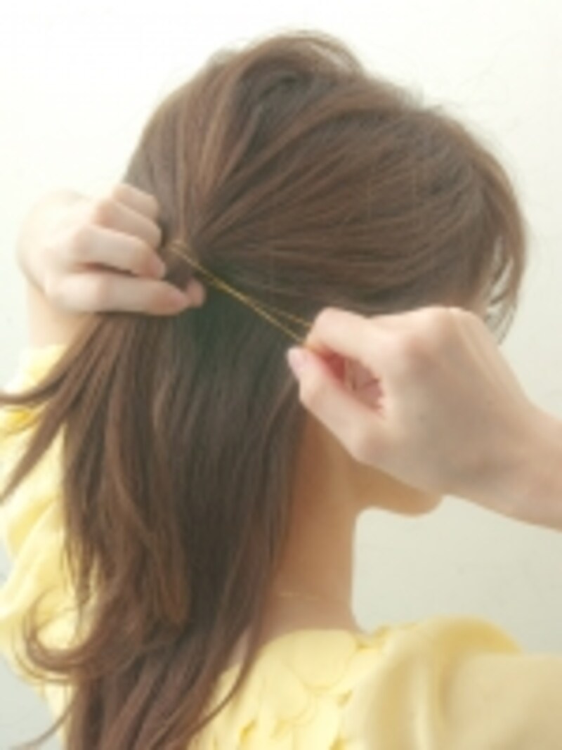 簡単フェミニンアップスタイル ヘアアレンジ All About