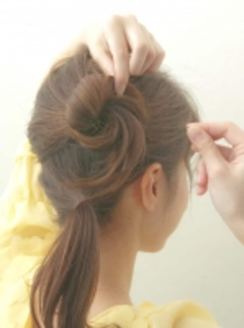 簡単フェミニンアップスタイル ヘアアレンジ All About