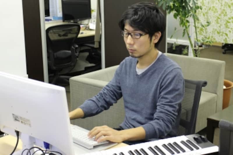 早川さんの仕事風景