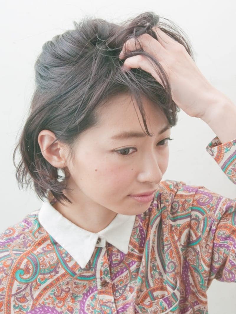 思い切りくしゃっとつかんでよい