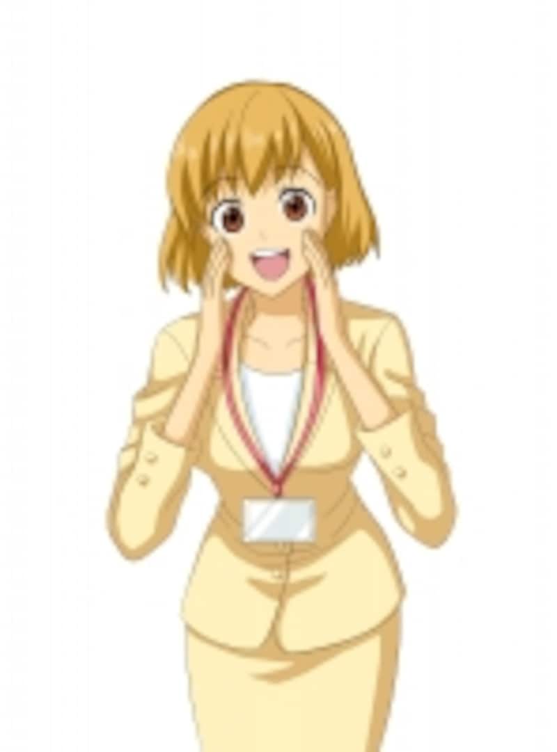 非表示にする方法を説明する女性