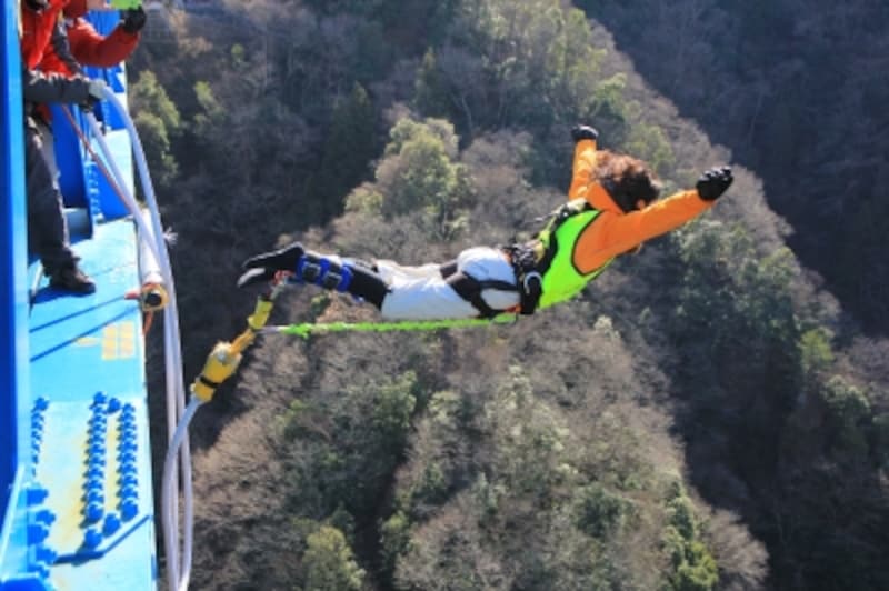 バンジージャンプ直後