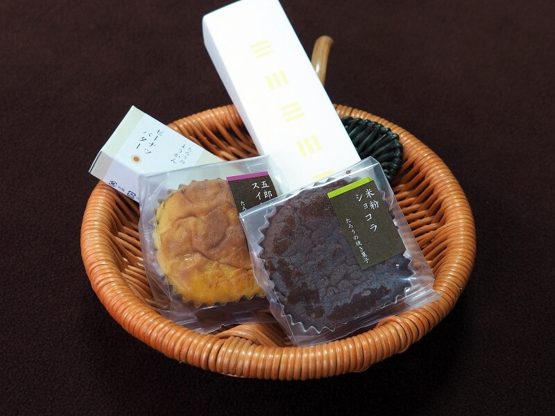 たろうのようかん&よりみち小道&五郎島スイート&米粉ショコラ@茶菓工房たろう