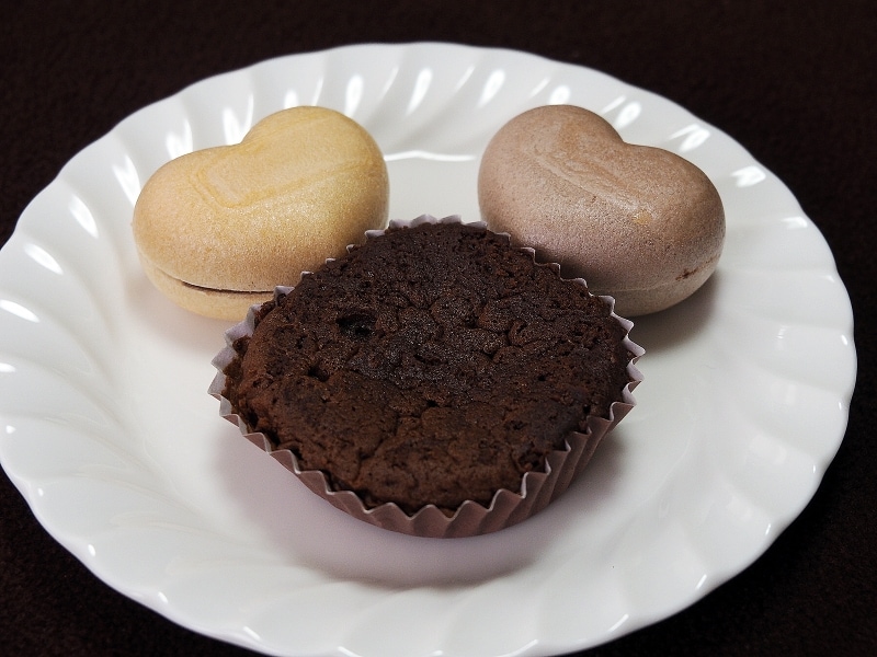 たろうのハートもなか&米粉ショコラ@茶菓工房たろう