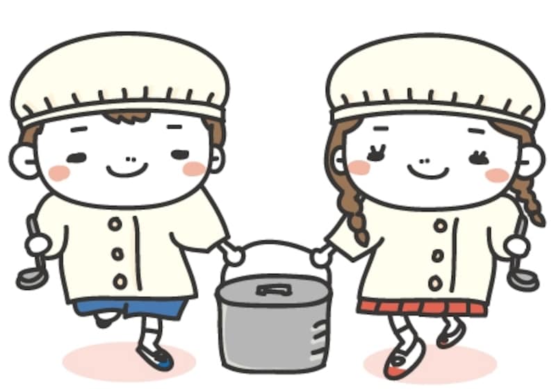 給食 学校 イラスト カラー かわいい