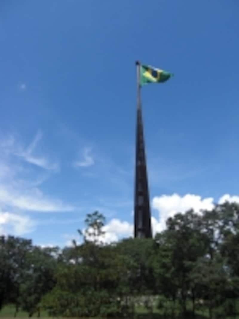巨大なブラジル国旗