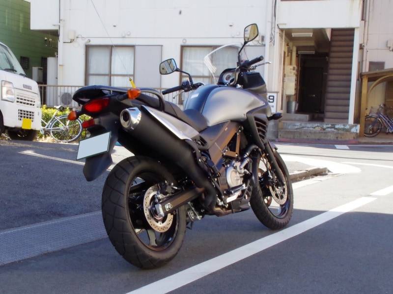 V-Strom650リアビュー