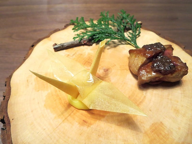 根セロリ 折り鶴 柚子