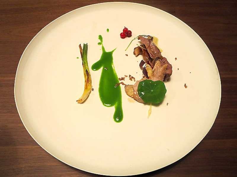 ホロホロ鶏 パースニップ 葉玉ねぎ