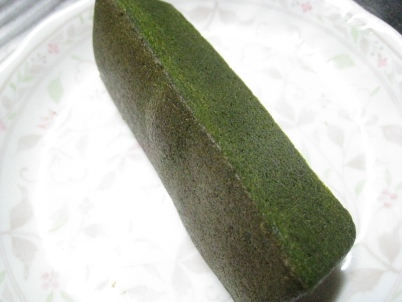 河越茶バウムクーヘン。濃厚で風味豊か。