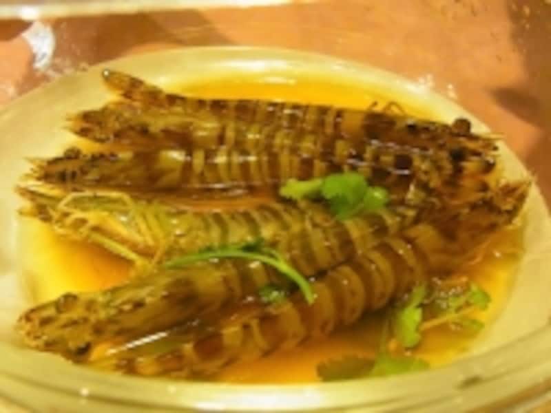 活酔払い海老の湯引き