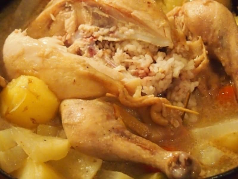 中のお米がもちもちでまるでリゾットのようなおいしさ