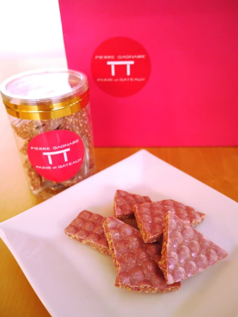 ルビーチョコレートのコーンパフ