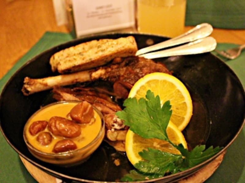 ガチョウ料理の付け合わせ