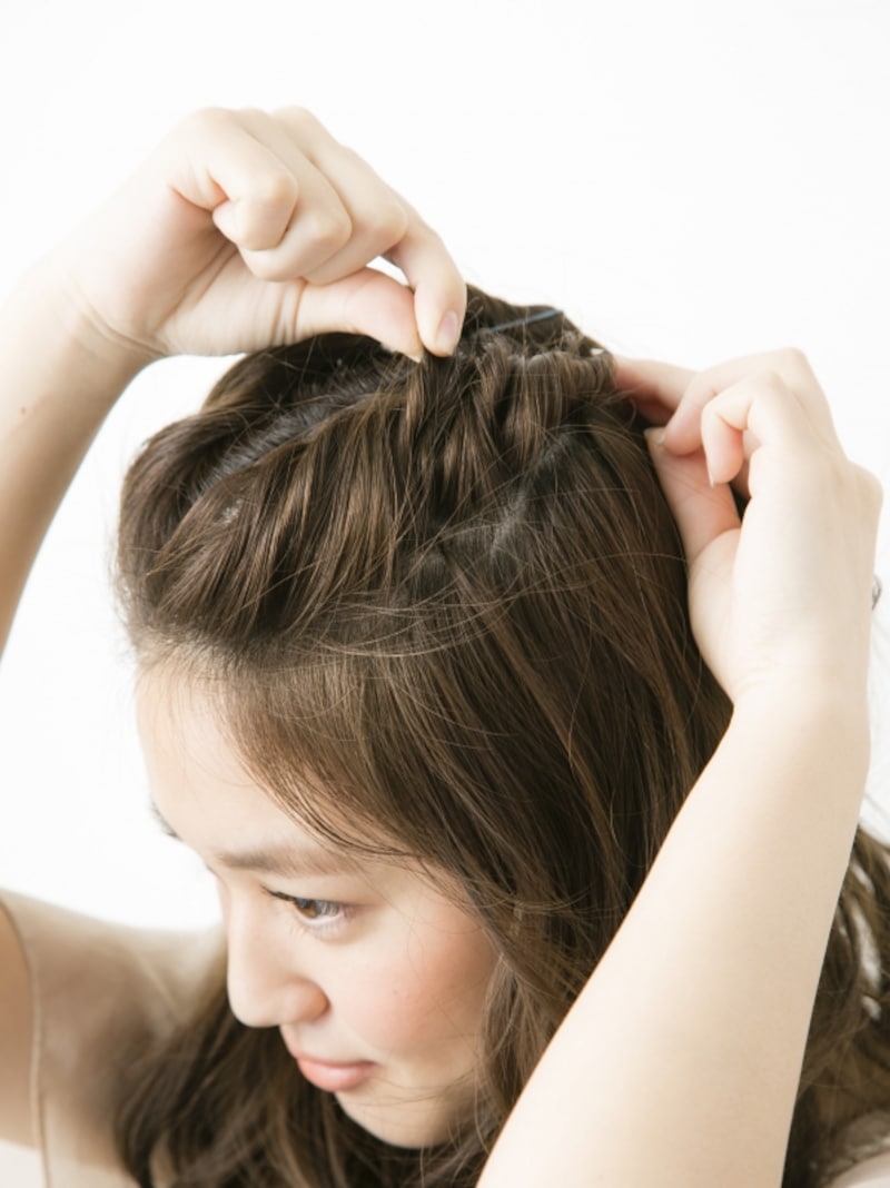 引き出してふんわりとくずす