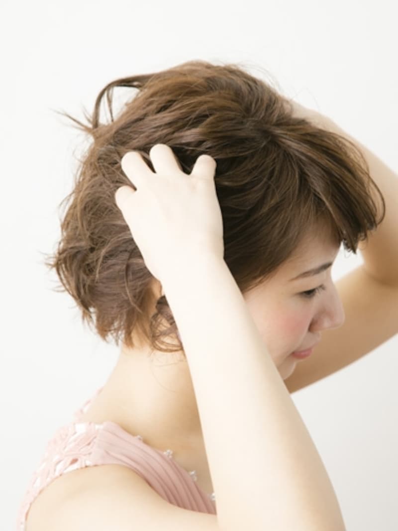 ジェルワックスをなじませる