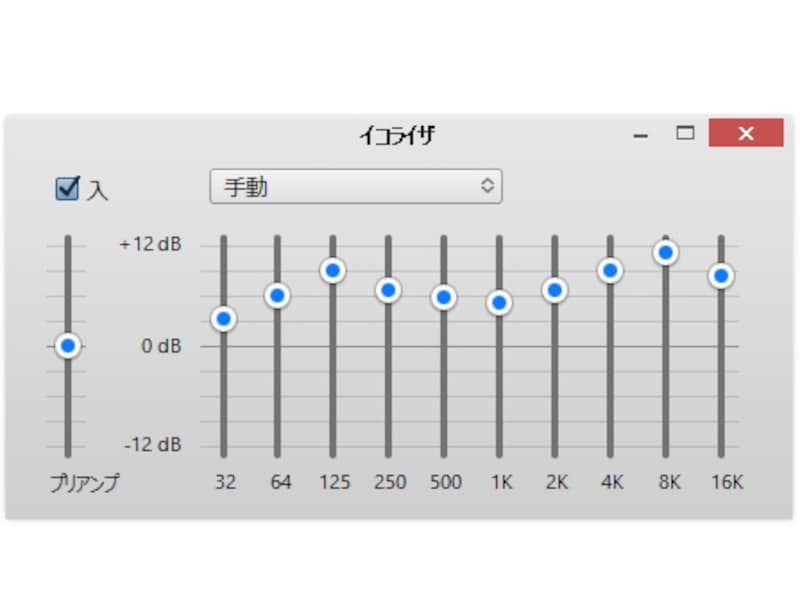 これが「perfect」の設定。左から順番に「+3, +6, +9, +7, +6, +5, +7, +9, +11, +8」