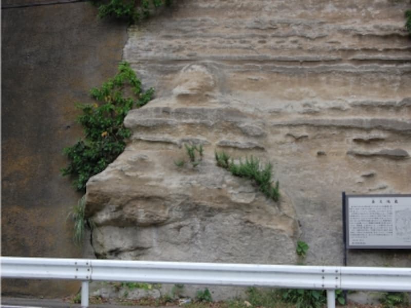 「鼻欠地蔵」と呼ばれる大きな磨崖仏