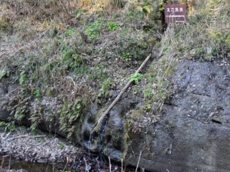 「鎌倉五名水」の一つ「太刀洗水」