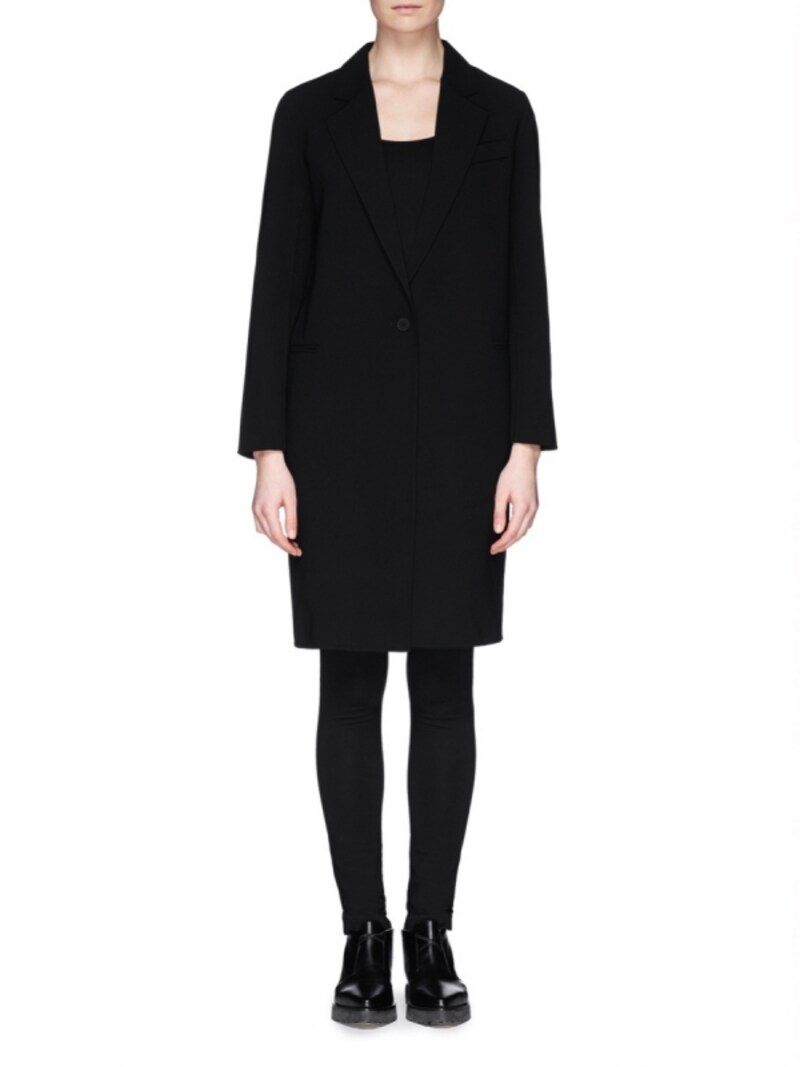 SANDRO／'MALICIA' LONG CREPE BLAZER