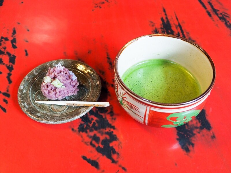 抹茶と上生菓子＠久連波