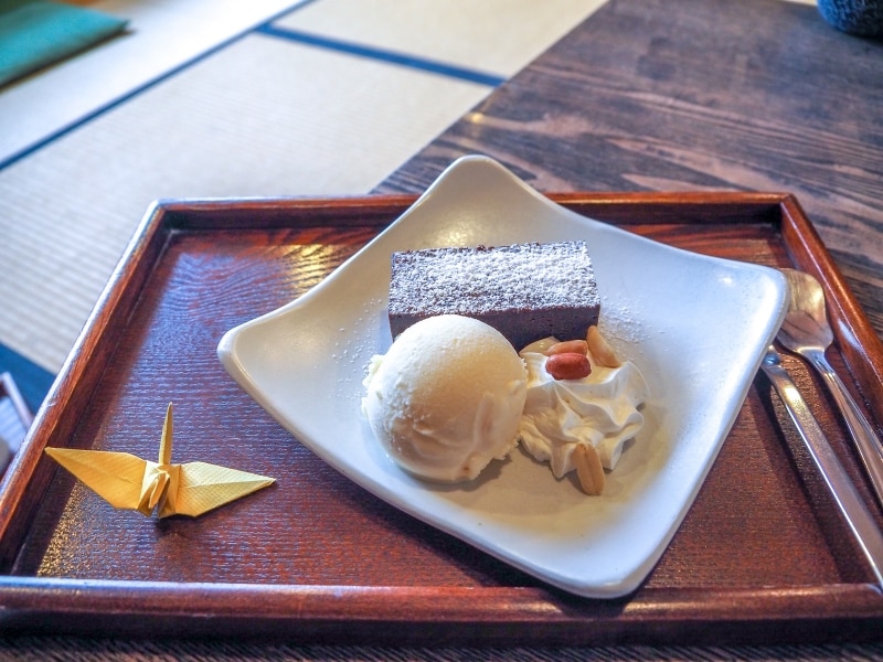 ガトーショコラとお好みアイス＠茶ゆ