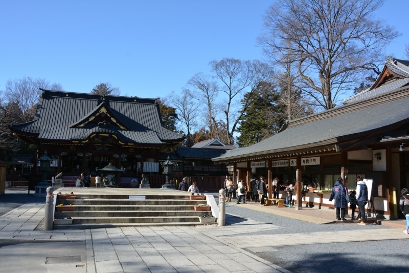 重厚な権現造りの本殿
