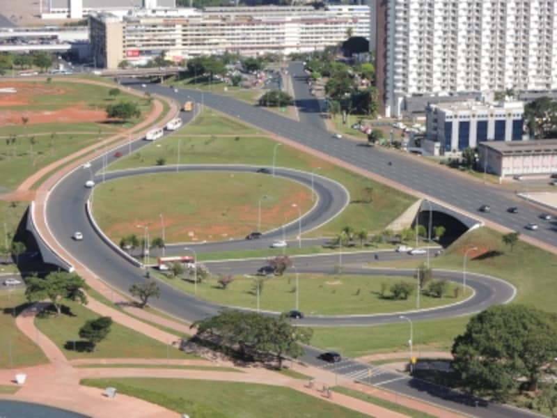 信号が少ない街