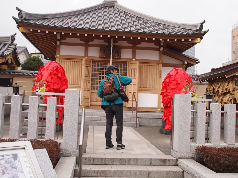 ２対の像は真っ赤になっている