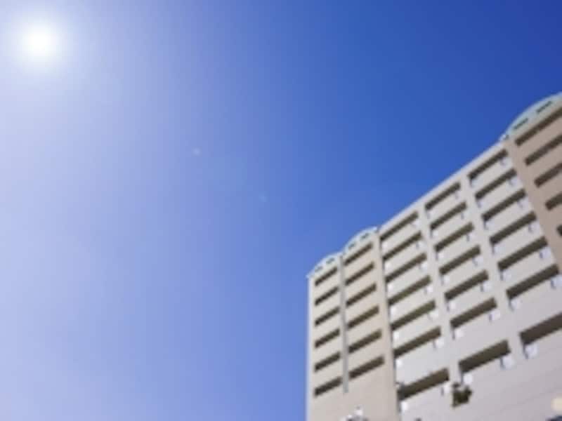 夏場のマンション