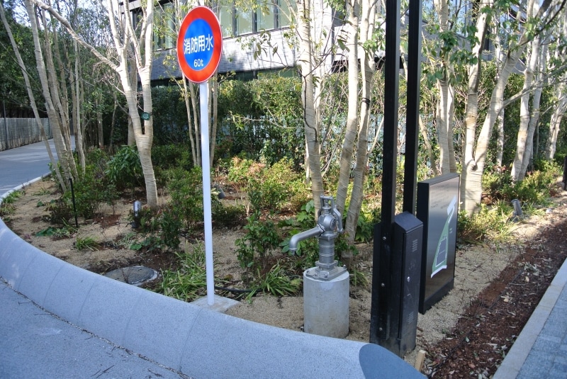 開発地内に設けられた非常用の井戸