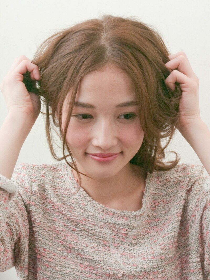 ワックスをよく伸ばしてから揉み込む