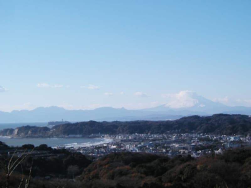 「パノラマ台」から、鎌倉側の眺望