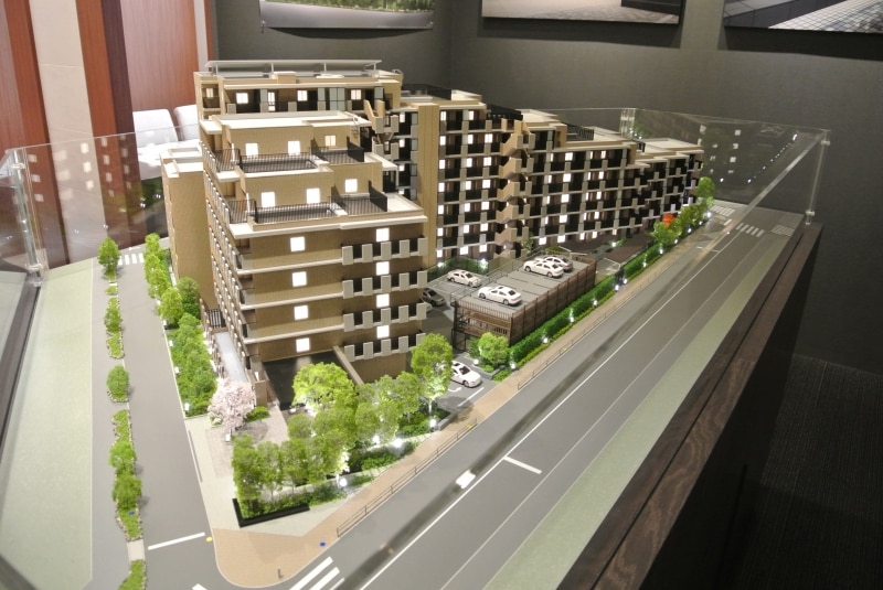 リーフィアレジデンス世田谷桜丘の完成予想模型