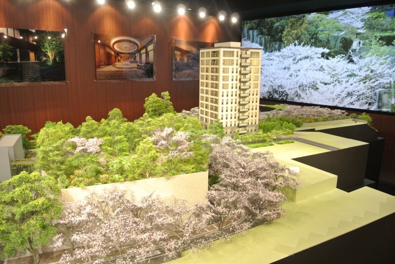 「パークコート赤坂桜坂」の完成予想模型
