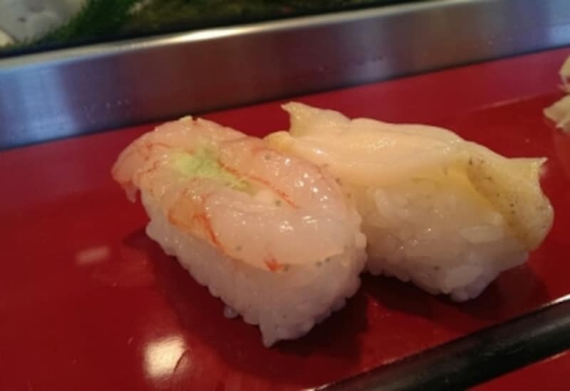 甘エビと梅貝